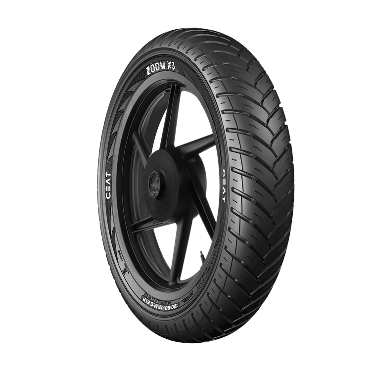 Car tyre close-up